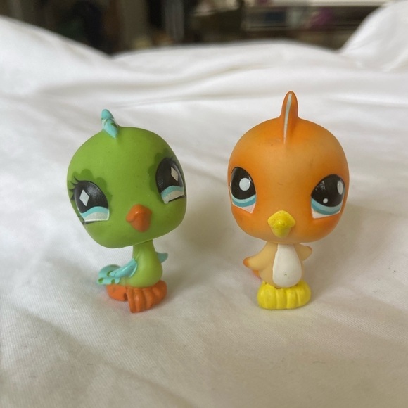 LITTLEST PETSHOP #976 BIRD PINSON and LPS #472 Parakeet with bird nest - Picture 10 of 14